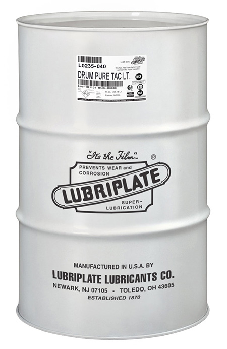 LUBRIPLATE PURE TAC LIGHT, L0235-040, ALUMINUM COMPLEX, FOOD GRADE GREASE (415LB/DRUM)
